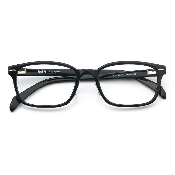 HAN时尚光学眼镜架-经典纯黑（HD3508-F01 ）