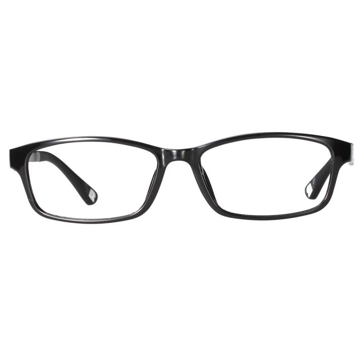 沃兰世奇TR90塑胶钛眼镜架-亮黑(1246-C01)