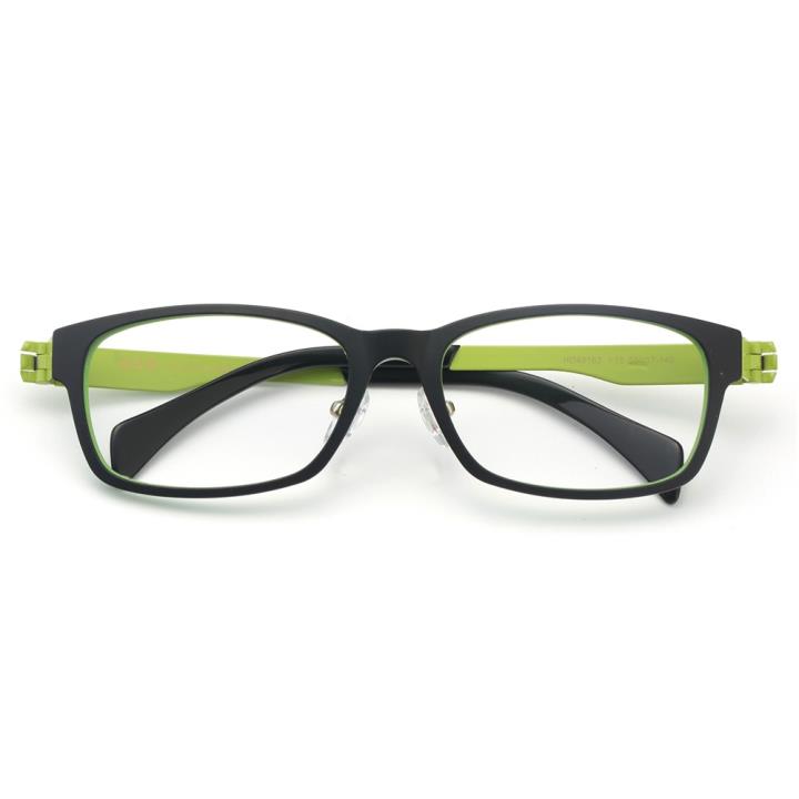 HAN TR金属光学眼镜架-黑绿色(HD49162-F15)