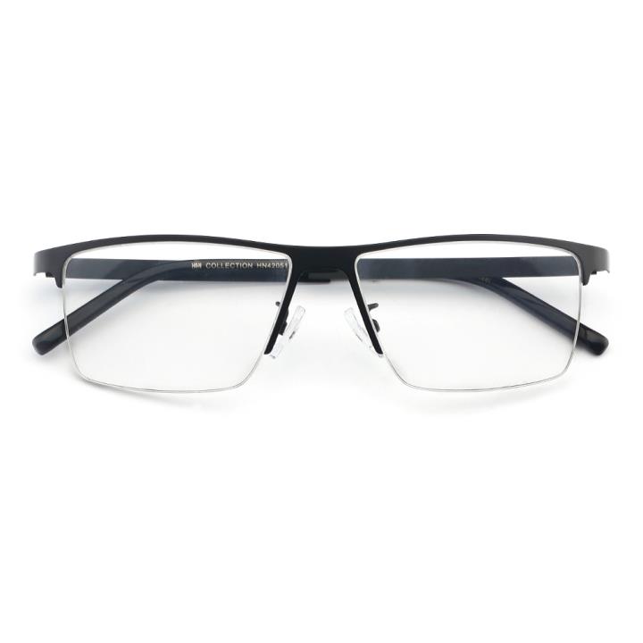 HAN COLLECTION不锈钢光学眼镜架-哑黑(HN42051 C1/M)