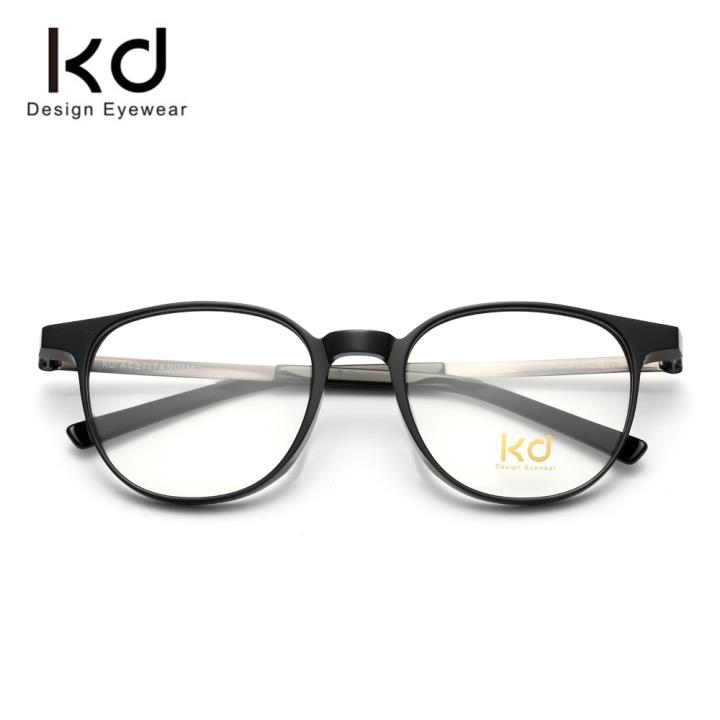KD时尚光学眼镜架KD75013-C1亮黑