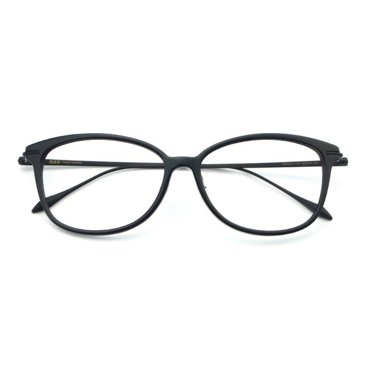 HAN 板材光学眼镜架-亮黑(HD4872-F01)