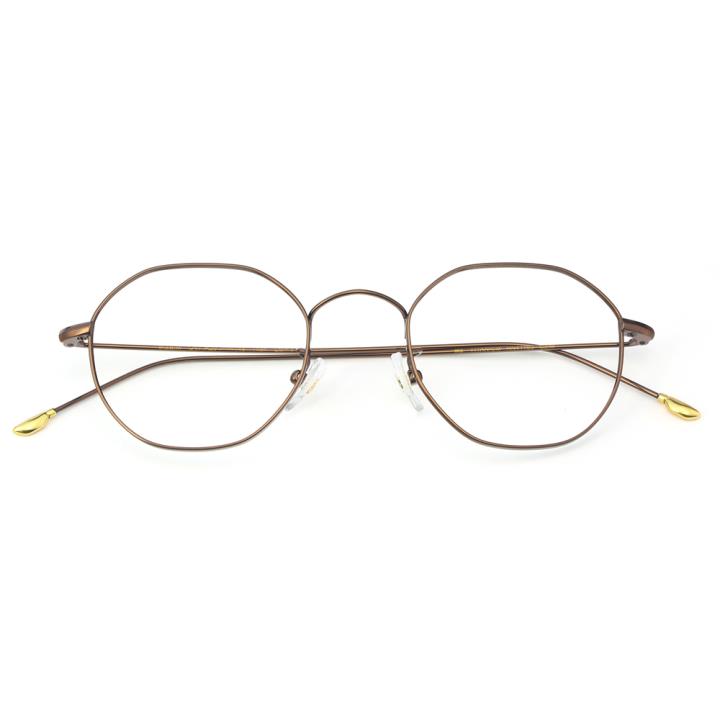 kede HAN联名款纯钛光学眼镜架-亮褐色(HN41103 C2/M)