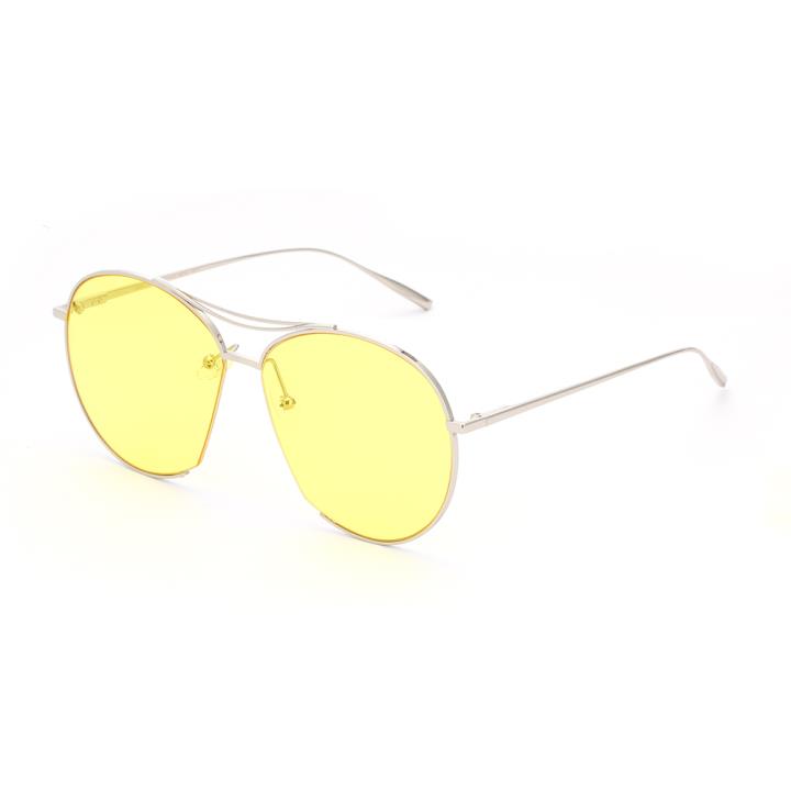 HAN SUNGLASSES防UV太阳眼镜HN51014L C2 银框海洋黄片