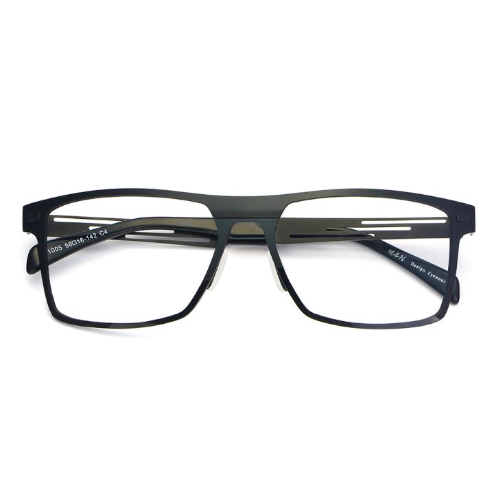 HAN尼龙不锈钢光学眼镜架-经典纯黑(B1005-C4)