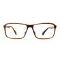 HAN MEGA-TR钛塑板材光学眼镜架-优雅暗棕(HD49151-F04)