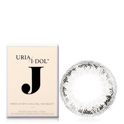 I-DOL J系列彩色隐形眼镜年抛1片装-Tear Gray