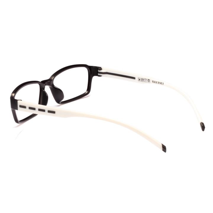 沃兰世奇TR90眼镜架-黑框白腿(1230-C5)