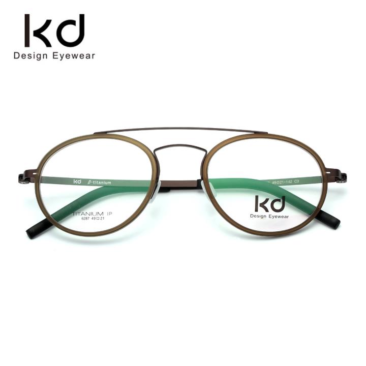 KD时尚光学眼镜架6287-C3咖色