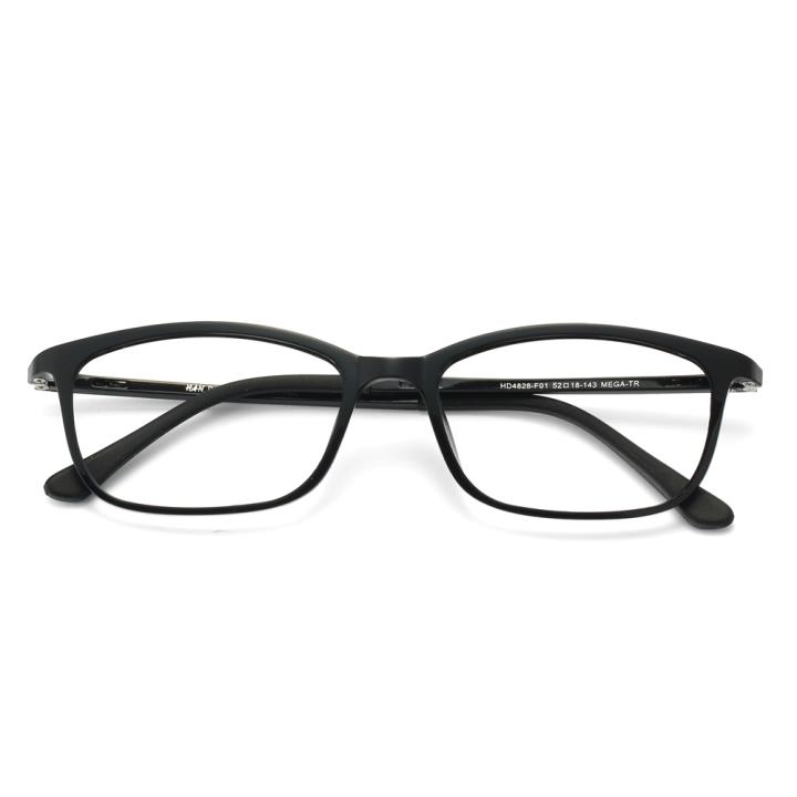HAN钨碳塑钢眼镜架-亮黑(HD4828-F01)