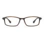 HAN 塑钢时尚光学眼镜架-复古暗棕(HN49411-C2)