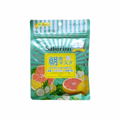 Saborino 早安面膜 清爽果实香柚子型 5片（海淘专用）