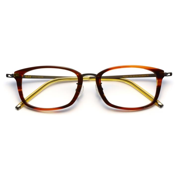HAN时尚光学眼镜架HD4835-F04 琥珀棕褐