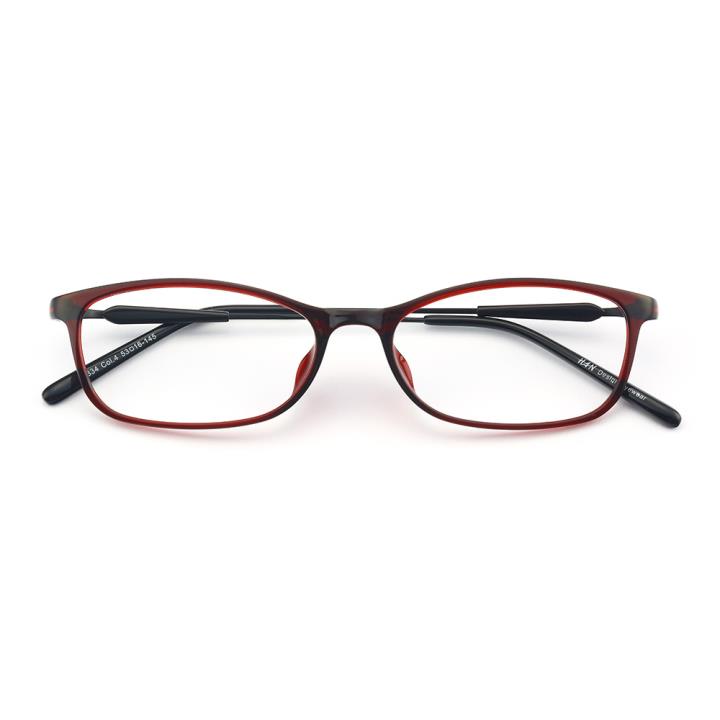 HAN MEGA-TR钛塑光学眼镜架-时尚红黑(3334-C4)