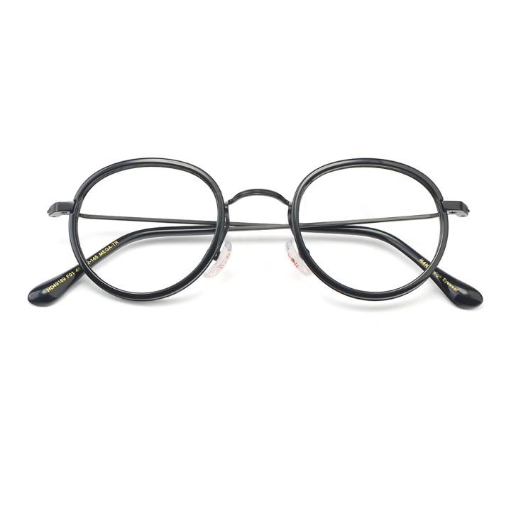 HAN MEGA-TR钛塑光学眼镜架-亮黑色（HD49169-C1）