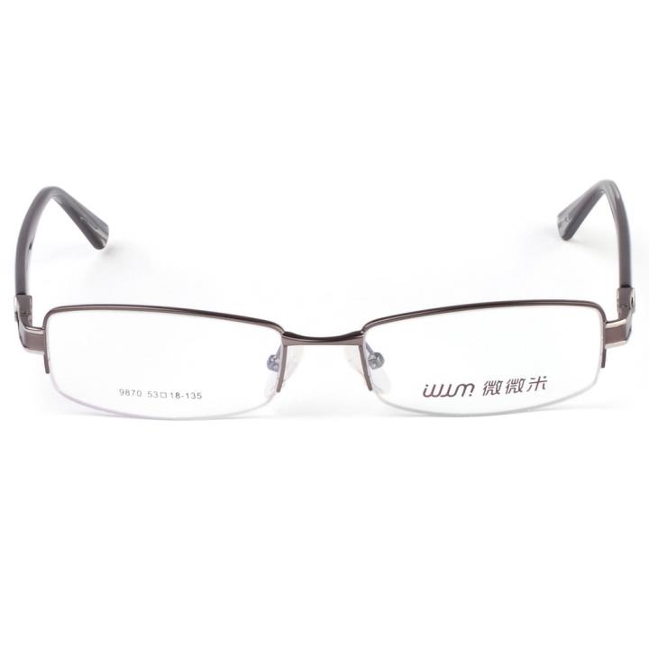 微微米商务合金眼镜架9870-12