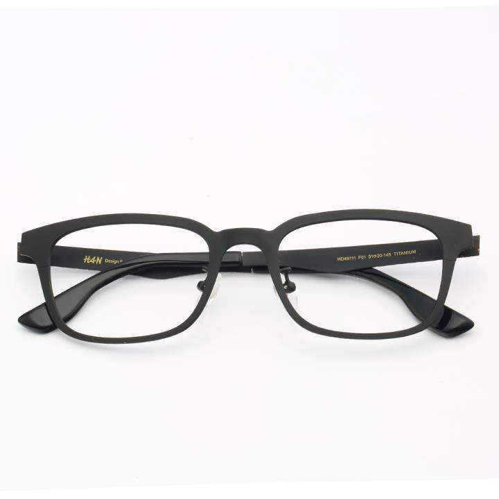HAN时尚光学眼镜架HD49111-F01经典纯黑