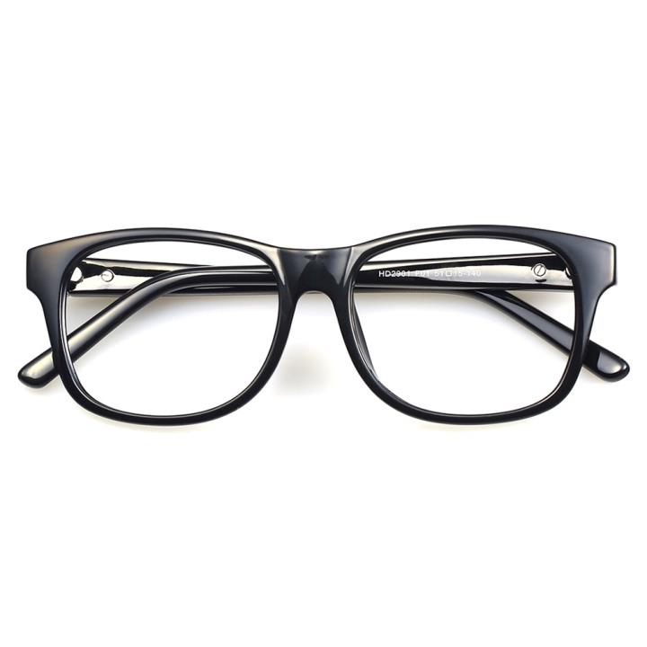 HAN MEGA-TR钛塑近视眼镜架-亮黑(HD2901-F01)