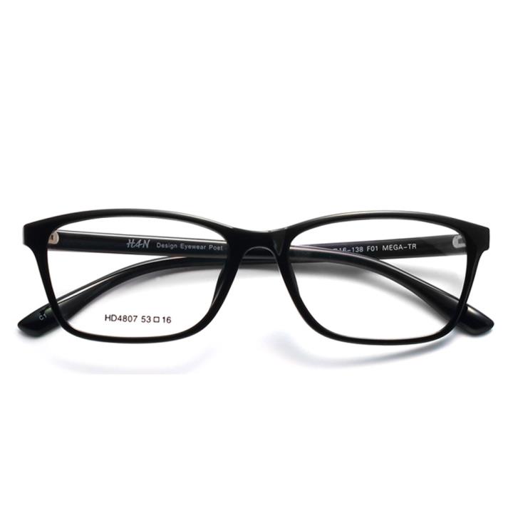 HAN时尚光学眼镜架-经典亮黑(HD4807-F01)