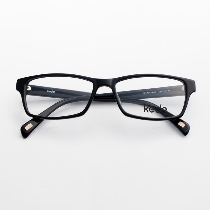 Kede时尚光学眼镜架Ke1438-F01  黑色