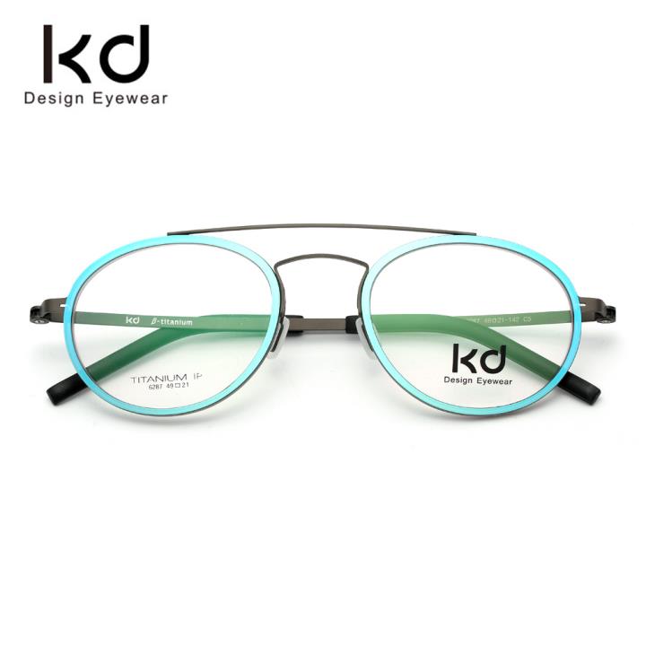 KD时尚光学眼镜架6287-C5深蓝