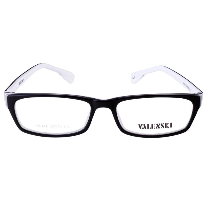 沃兰世奇板材眼镜架-黑白双色(8001-C2)