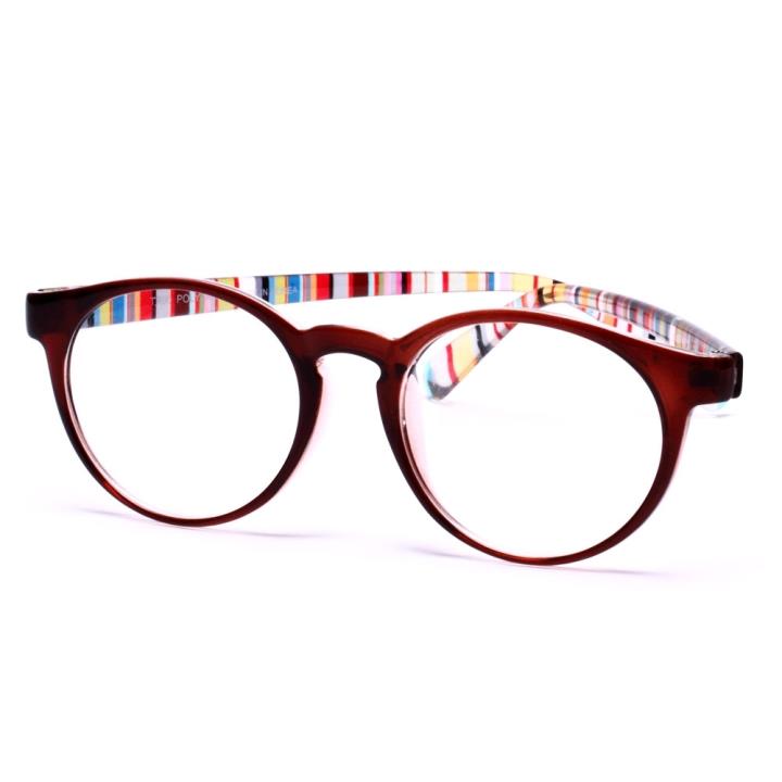 EYELUCY TR90记忆板材眼镜架DS031-棕色