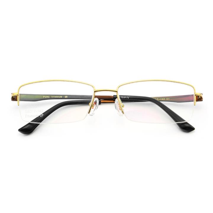 HAN纯钛光学眼镜架-炫酷金色（J81636-C1）