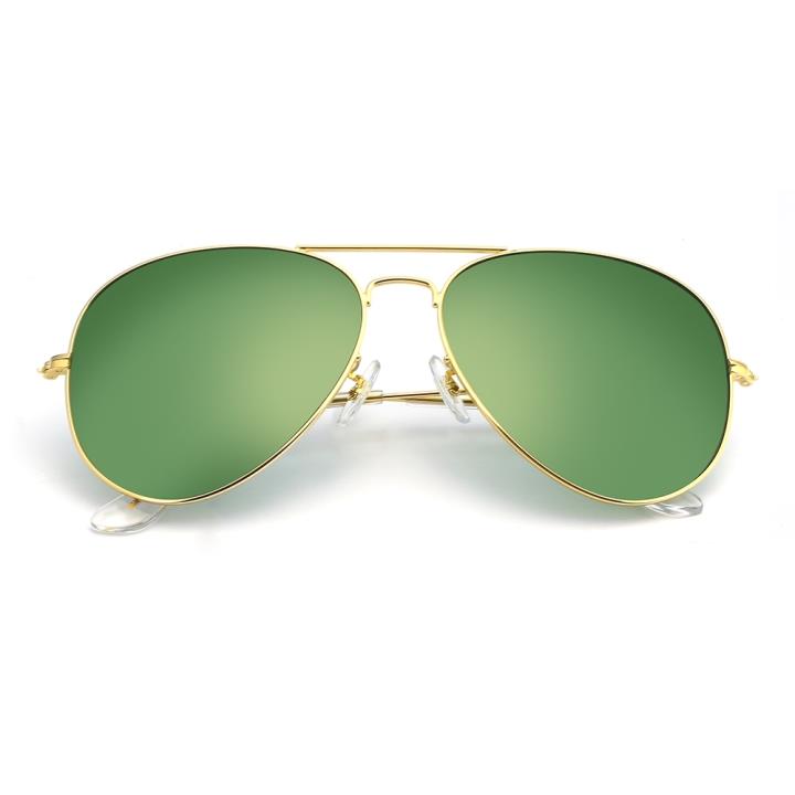 HAN RAZR-X9不锈钢防UV太阳眼镜-金框绿色片(HN52016L-C1)