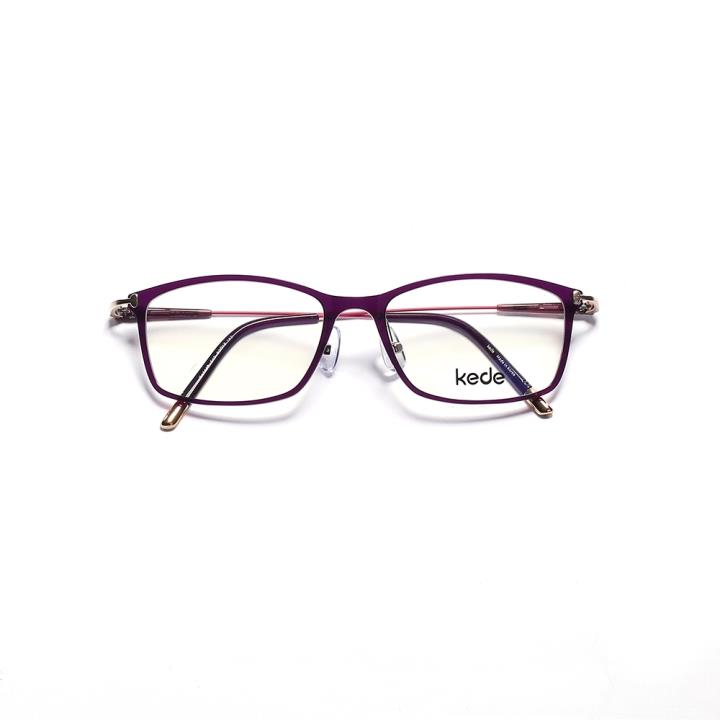 Kede时尚光学眼镜架Ke1449-F17  紫色+粉色