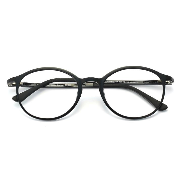 HAN钨碳塑钢眼镜架-经典亮黑(HD4829-F01)