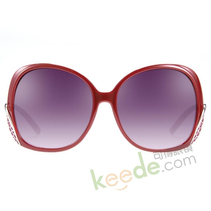 HAN时尚防紫外线太阳镜HDS2608-C4 红色