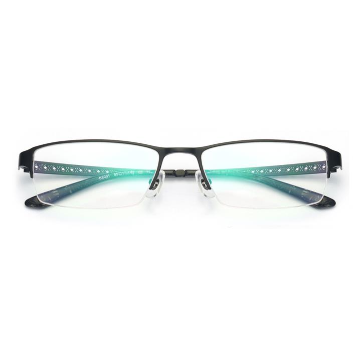 HAN纯钛光学眼镜架-哑黑色(B8001-C1)