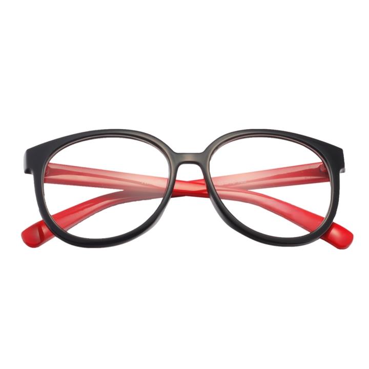 HAN 时尚装饰眼镜架HD2603-C6 黑框+红腿