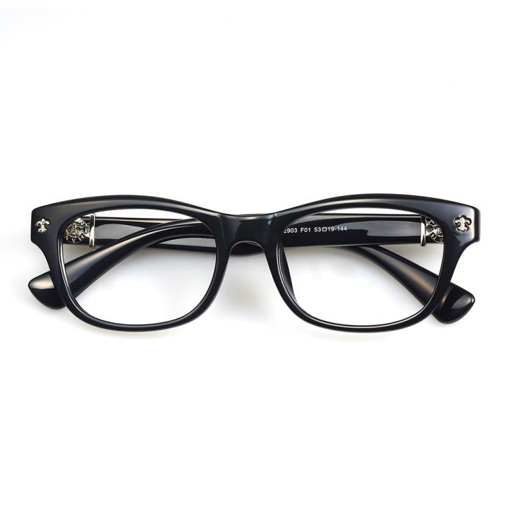 HAN克罗心MEGA-TR钛塑近视眼镜架-亮黑(HD2903-F01)