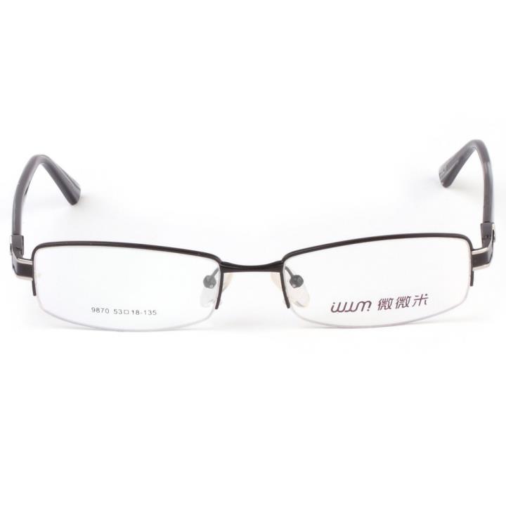 微微米商务合金眼镜架9870-17