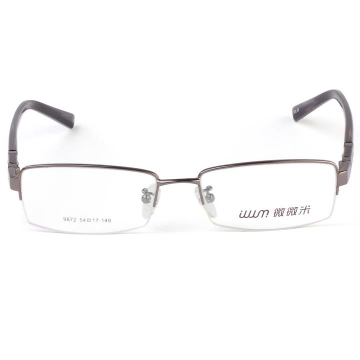 微微米商务合金眼镜架9872-C02