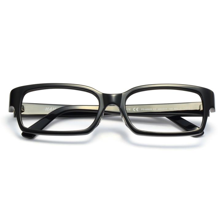HAN时尚光学眼镜架A5020-C2  经典亮黑