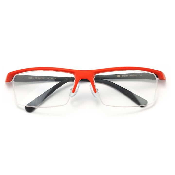 HAN SPORT 钛塑运动光学眼镜架-红黑(HN33002 C3/L)