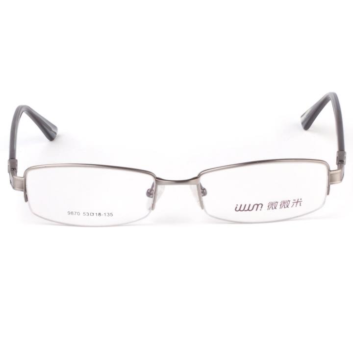 微微米商务合金眼镜架9870-32