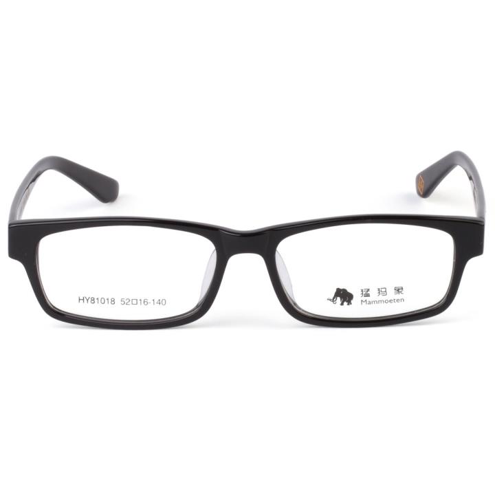 猛犸象超薄板材眼镜架-黑色(HY81018-C01)