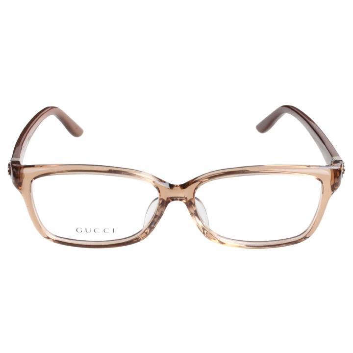 GUCCI古驰时尚板材眼镜架9101/J FOU 透明棕色