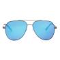 HAN SUNGLASSES合金防UV太阳眼镜-枪框蓝色片(HN52020L C1)