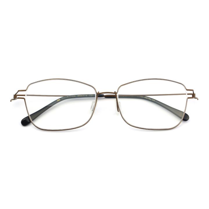 HAN COLLECTION不锈钢光学眼镜架-铜色(HN43014 C2)