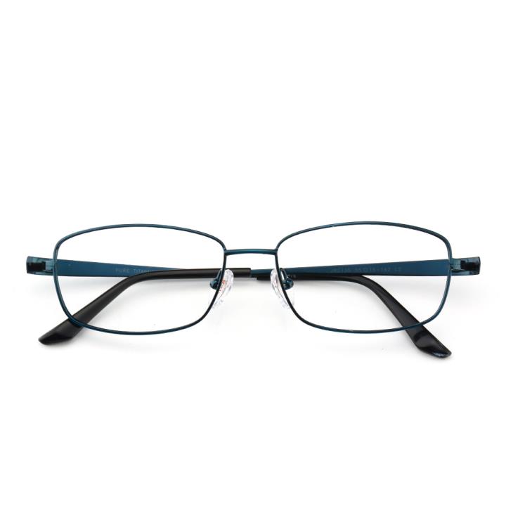 HAN纯钛光学眼镜架J82135-C5时尚哑蓝