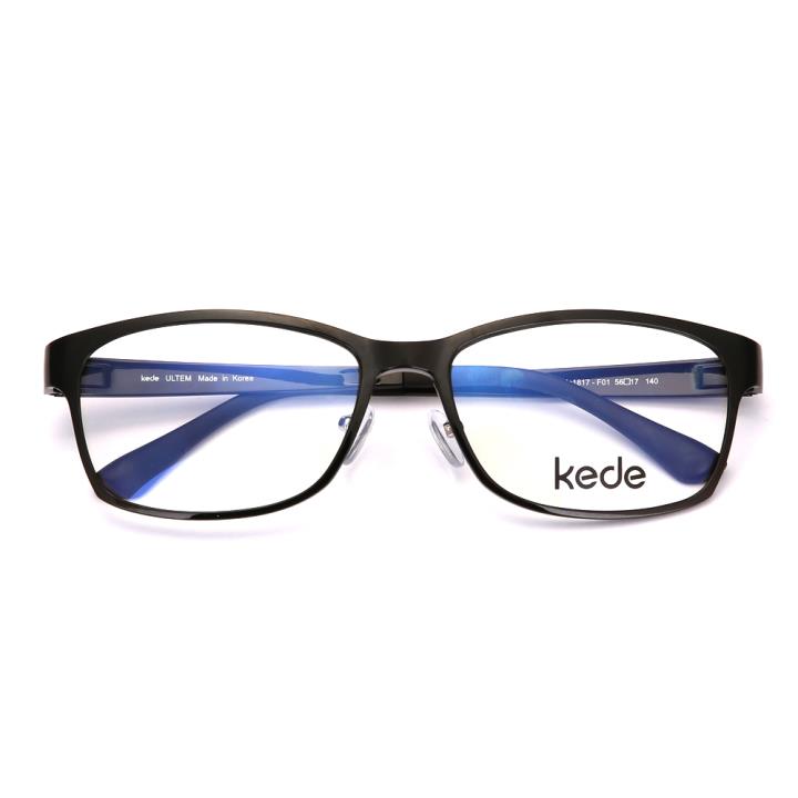 Kede时尚光学眼镜Ke1817-F01 亮黑