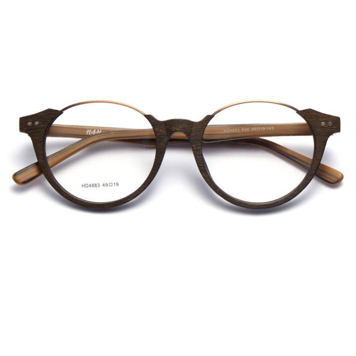 HAN时尚光学眼镜架HD4883-F05 原木深褐
