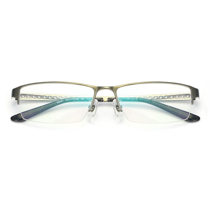 HAN纯钛光学眼镜架-枪灰色(B8001-C2)