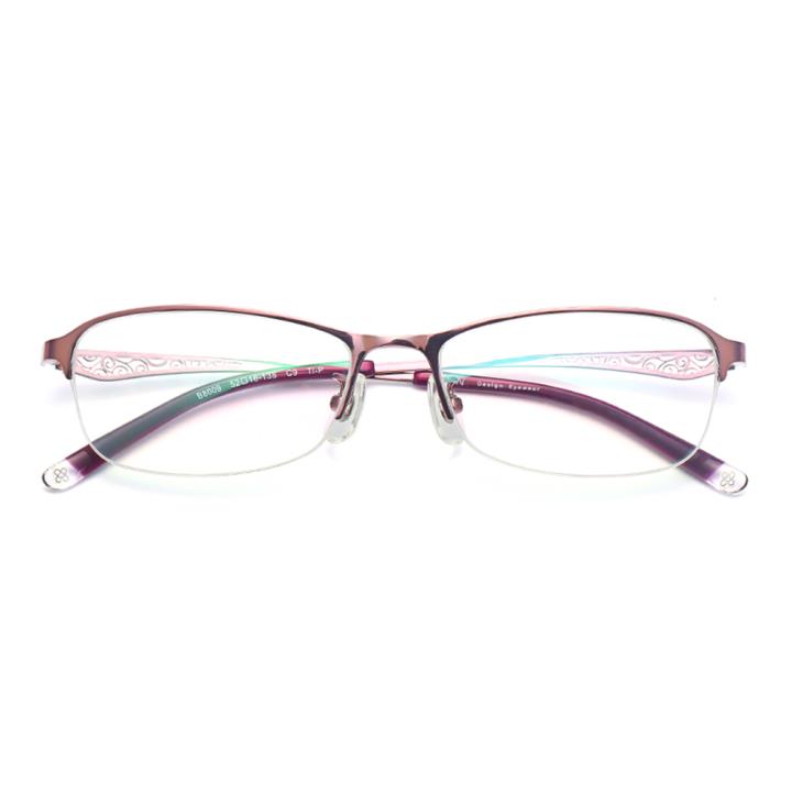 HAN纯钛光学眼镜架-时尚亮紫(B8009-C9)