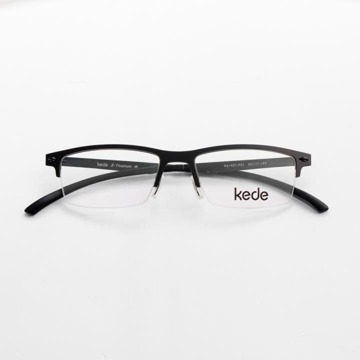 Kede时尚光学眼镜架Ke1431-F01  亮黑